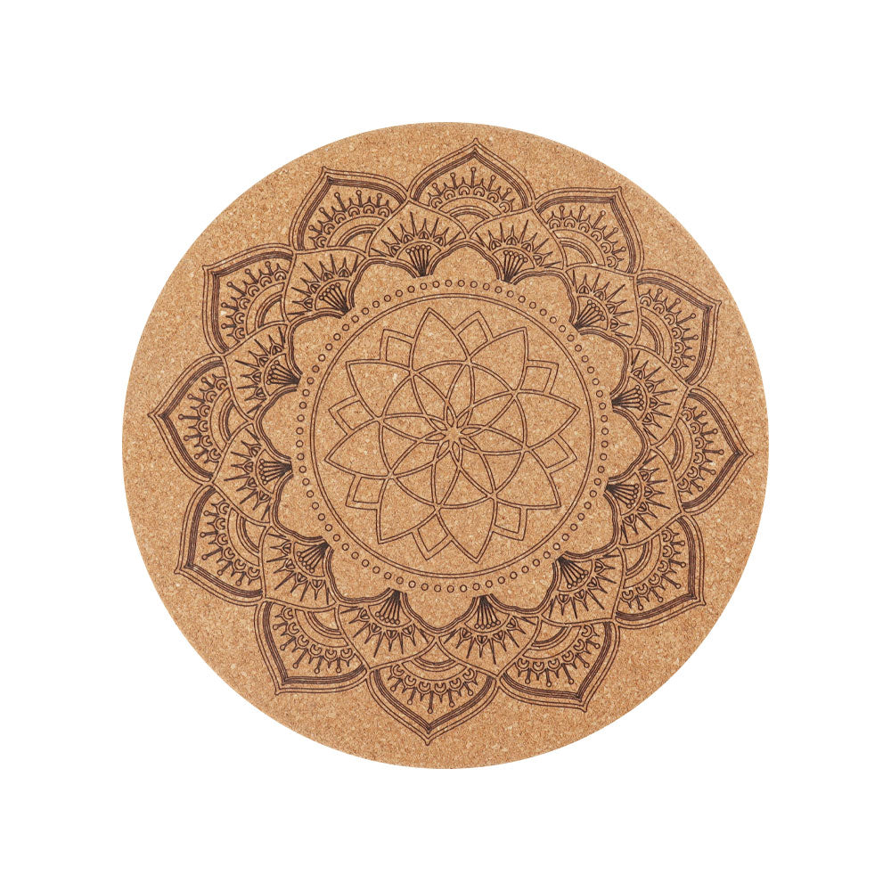 Cork Carved Pattern Coaster