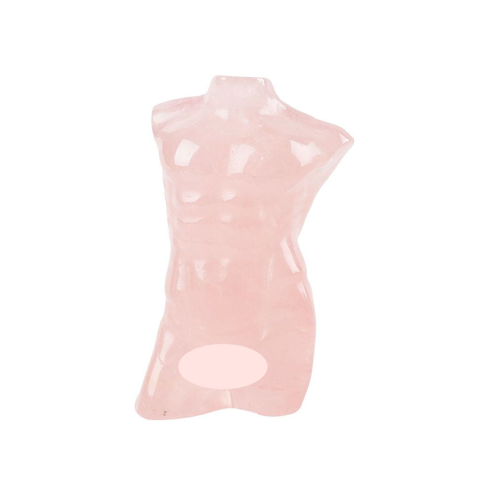 Rose Quartz Crystal Carving Model Figurine