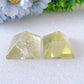 3.5-4cm Citrine Pyramid Crystal Carvings