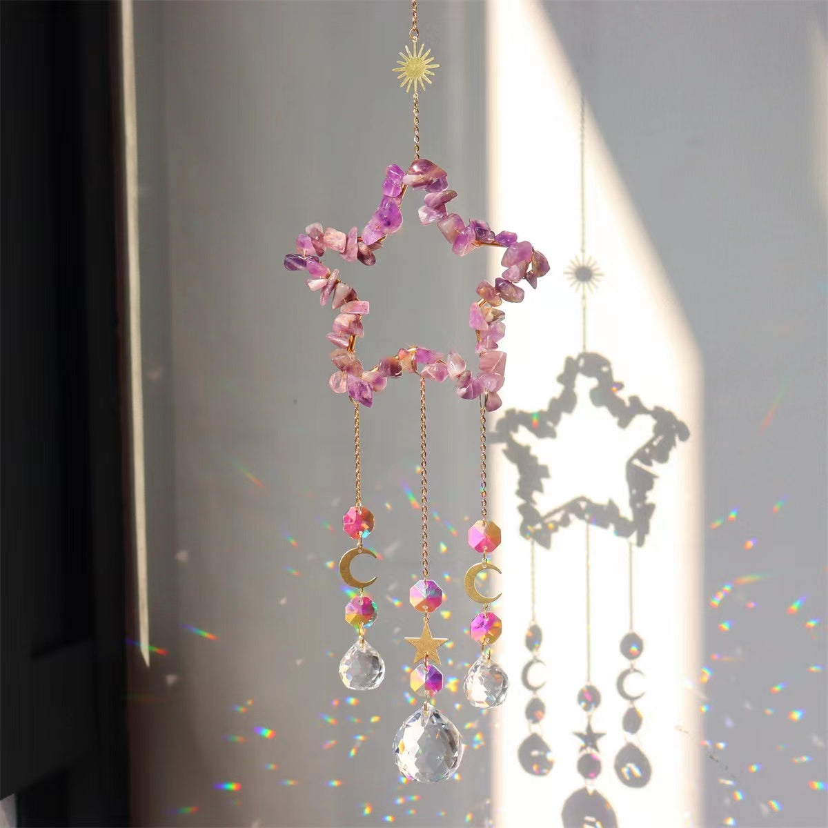 11cm Crystal Suncatcher Hanging Ornament for Home Decor Bulk Wholesale