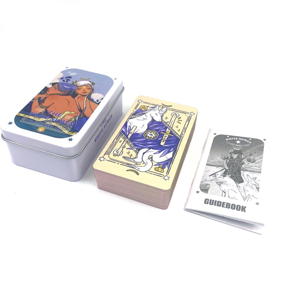 The White Numen Tarot Cards Metal Box