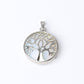 1.2" Tree of life Wrapped Crystal Pendant