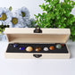 1 Set Planet Crystal Spheres with Wooden Box Free Form