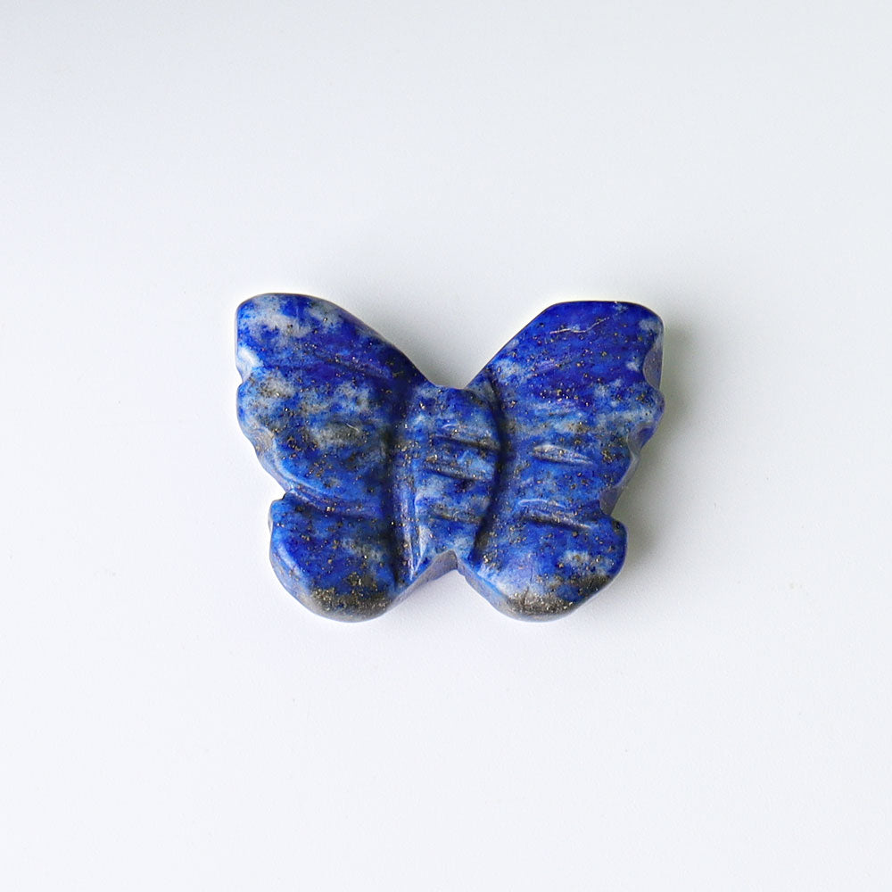 1" Mini Lapis Butterfly Crystal Carvings
