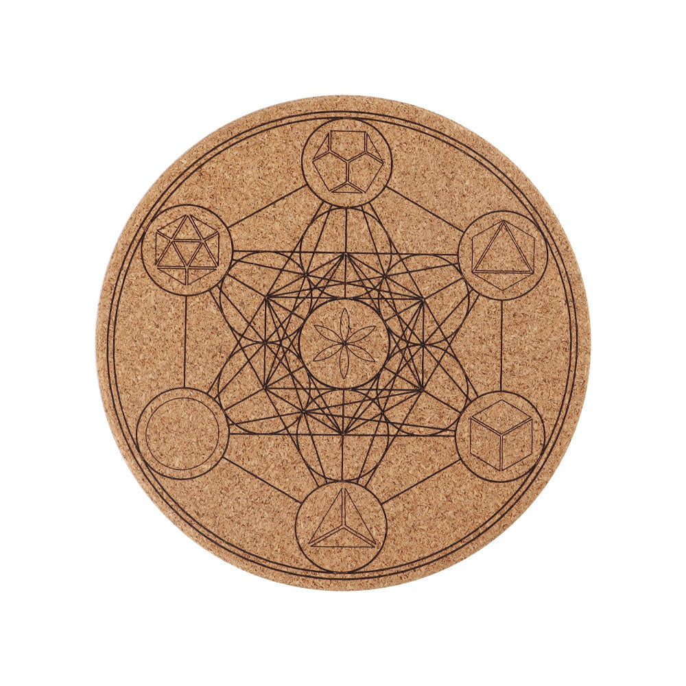 Cork Carved Pattern Coaster
