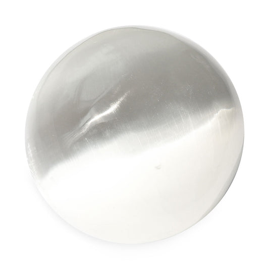 10cm Selenite White Sphere Ball