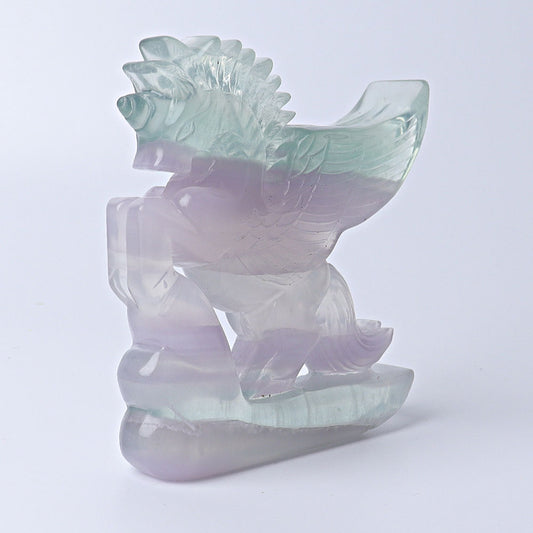4.5" Fluorite Unicorn Crystal Carvings