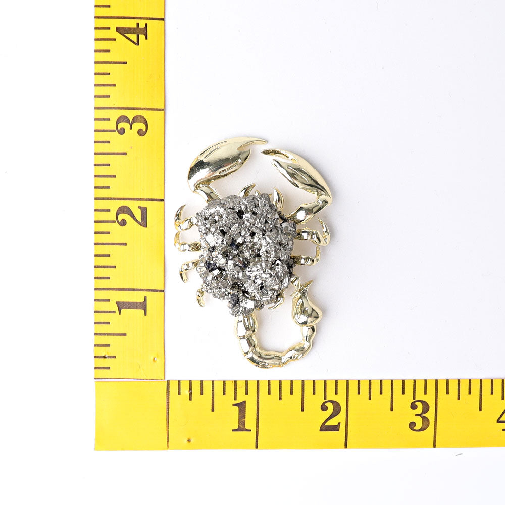 2.2" Pyrite Scorpion Design Mini Free Form