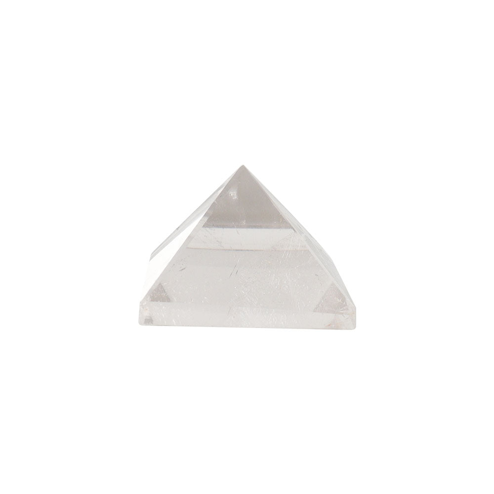 Clear Quartz Pyramid Carving