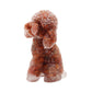Resin Dog Figurines with Carnelian Gravel Toy Poodle for Kids Gifts