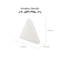 Triangle Selenite Slab Crystal Charging Plate