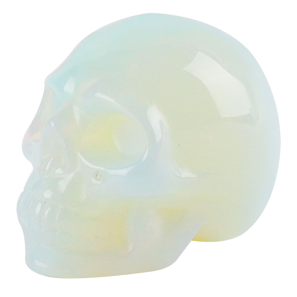 Crystal Skull Figurine Carving Home Decor for Halloween