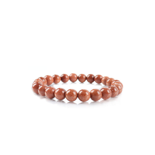 8-10mm Gold Sandstone Bracelet