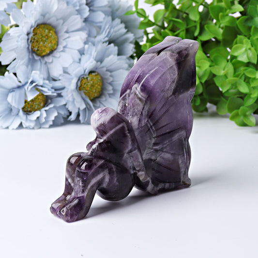 3.5" Dream Amethyst Fairy Crystal Carvings