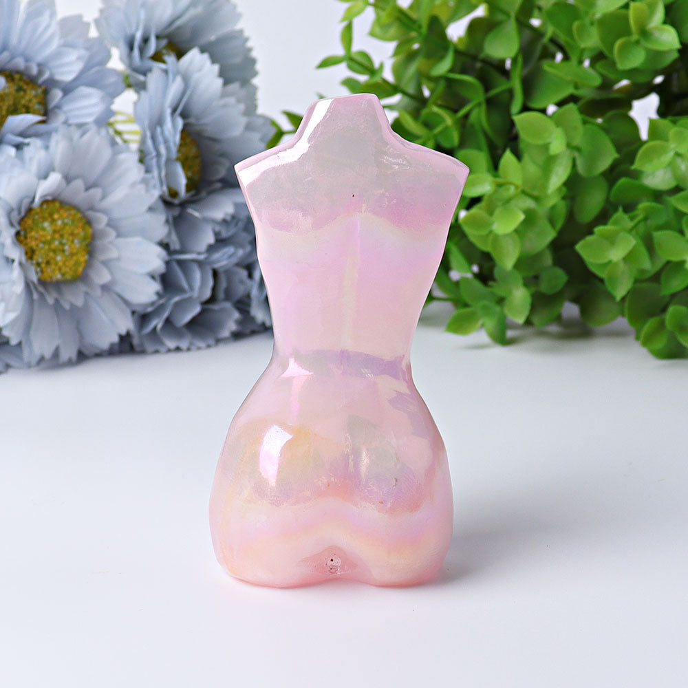 3.7" Aura Angel Woman Model Body Crystal Carvings