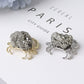 1.3" Pyrite Crab Design Mini Free Form