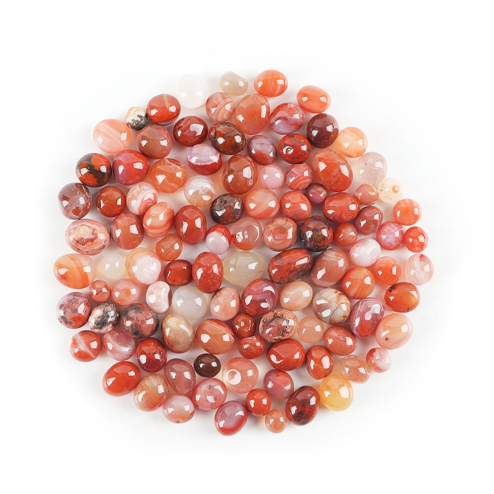 Carnelian Tumbled Chips Stone Crushed Crystal Quartz Irregular Shaped Stones