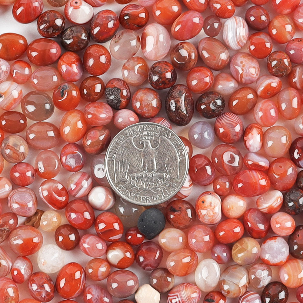 Carnelian Tumbled Chips Stone Crushed Crystal Quartz Irregular Shaped Stones