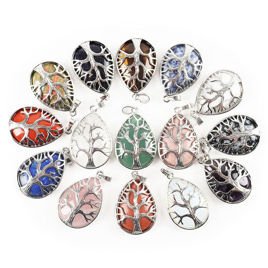 Tree of Life Amethsyt Pendant Crystals Quartz Jewelry