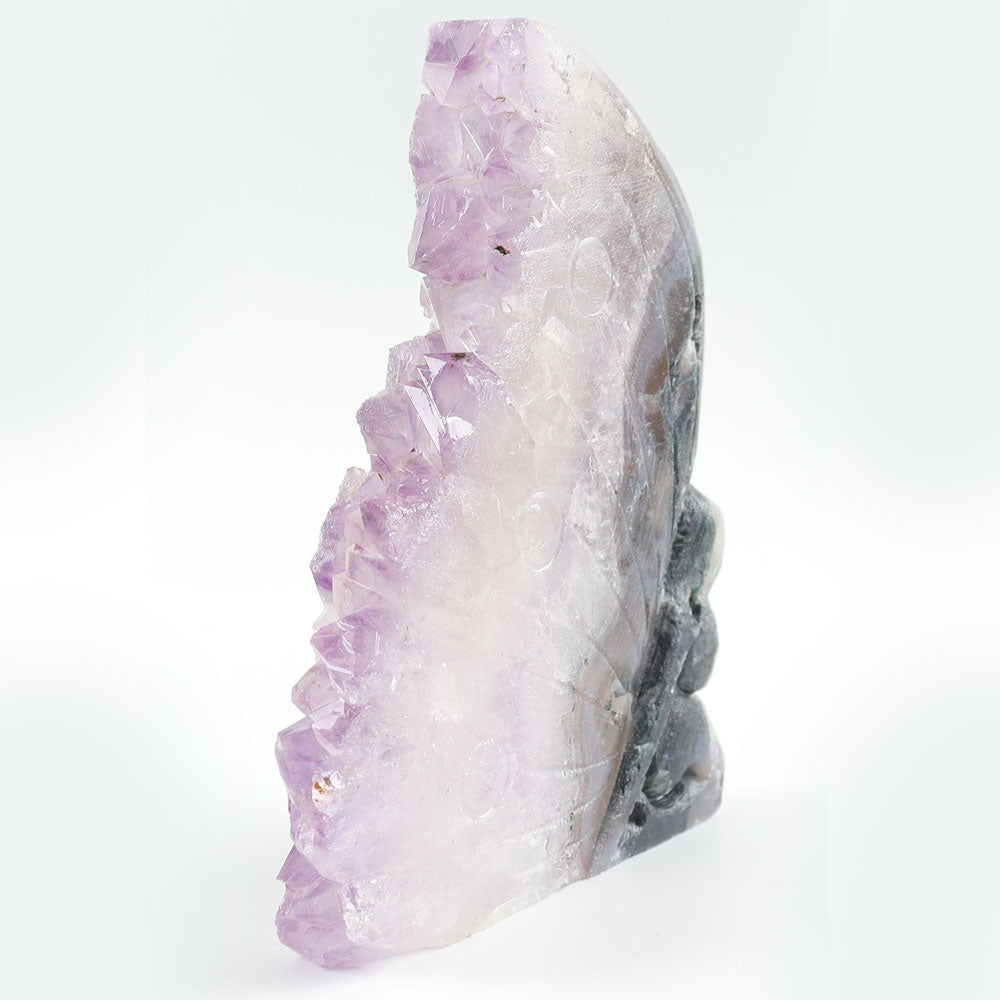 Amethyst Crystal Cluster Stone Carving Fairy Free Form