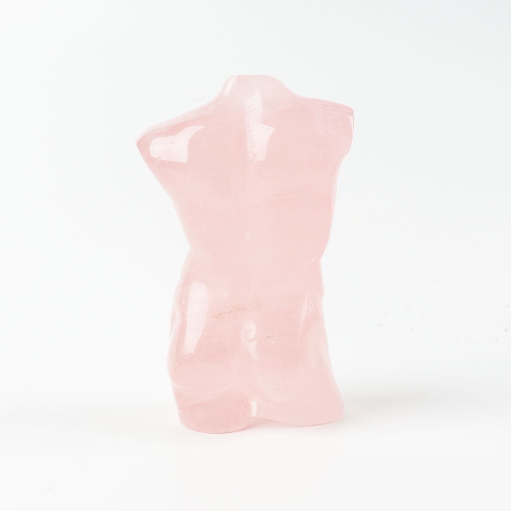 Rose Quartz Crystal Carving Model Figurine
