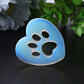 1.9" Opalite Heart with Cat Paw Crystal Carvings