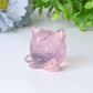1.6" Pink Opalite Jiggly Puff Crystal Carvings
