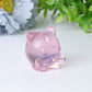 1.6" Pink Opalite Jiggly Puff Crystal Carvings