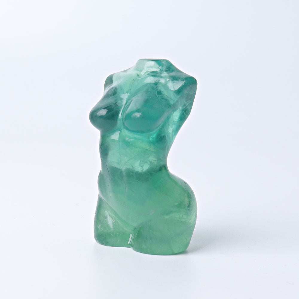 2.6" Fluorite Woman Model Crystal Carvings
