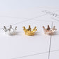 Set of 3 Mini Metal Crown Design Stand