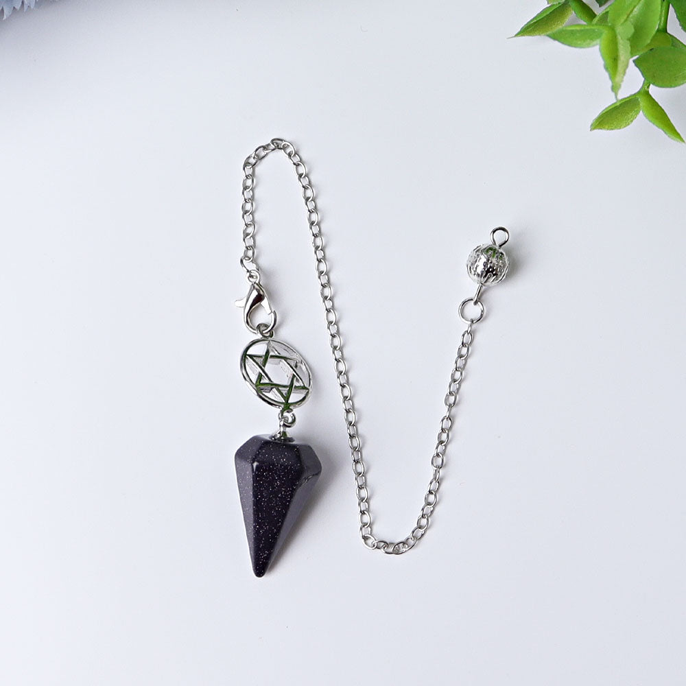 9" Arrow Head Crystal Pendulum