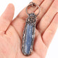 Natural Blue Kyanite Crystal Necklace Pendant For Woman Man