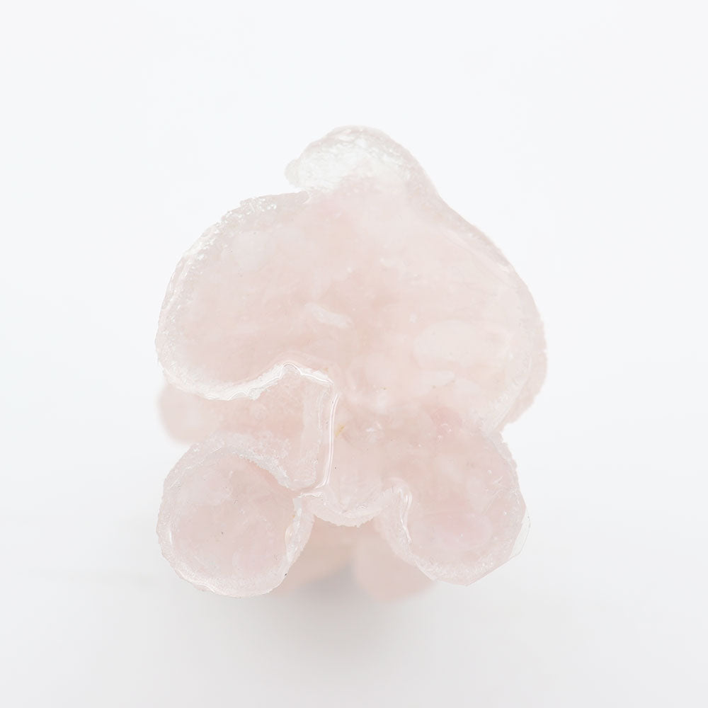 Resin Dog Figurines with Rose Quartz Gravel Toy Poodle for Kids Gifts