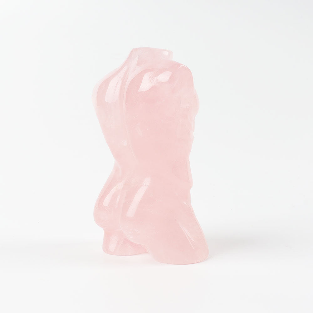 Rose Quartz Crystal Carving Model Figurine