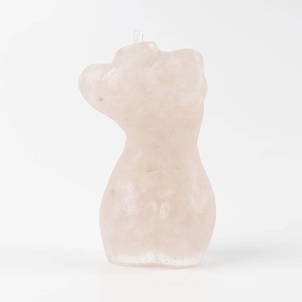 Rose Quartz Crystal Resin Models