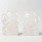 2" Clear Quartz Crystal Carving Lucky Cat