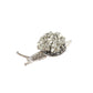 2" Raw Pyrite Snail Free Form