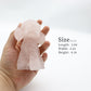 Resin Dog Figurines with Rose Quartz Gravel Toy Poodle for Kids Gifts