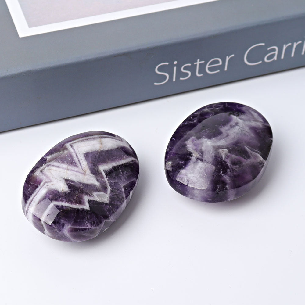 2.4" Dream Amethyst Palm Stone