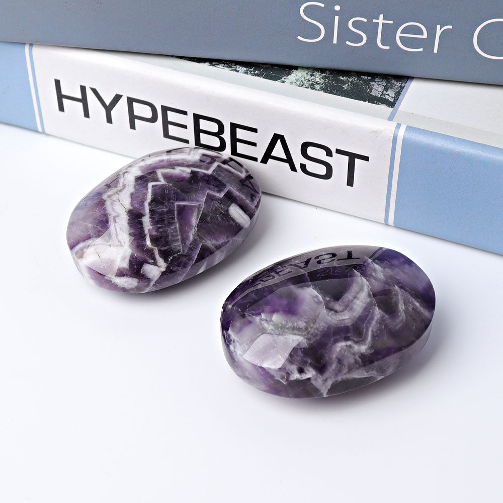 2.4" Dream Amethyst Palm Stone