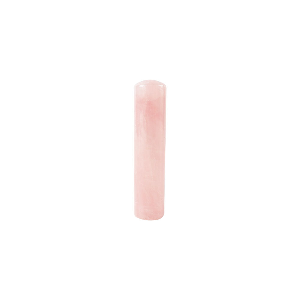 Rose Quartz Stamp Crystal Wand