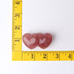 2.3" Strawberry Double Heart Crystal Carvings