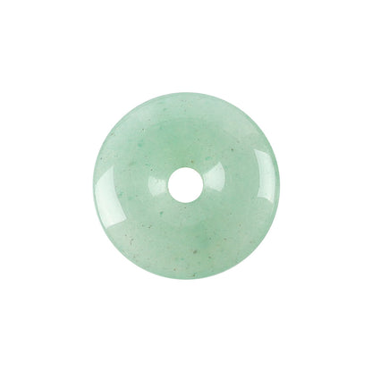 Aventurine Round Crystal Donut Pendant