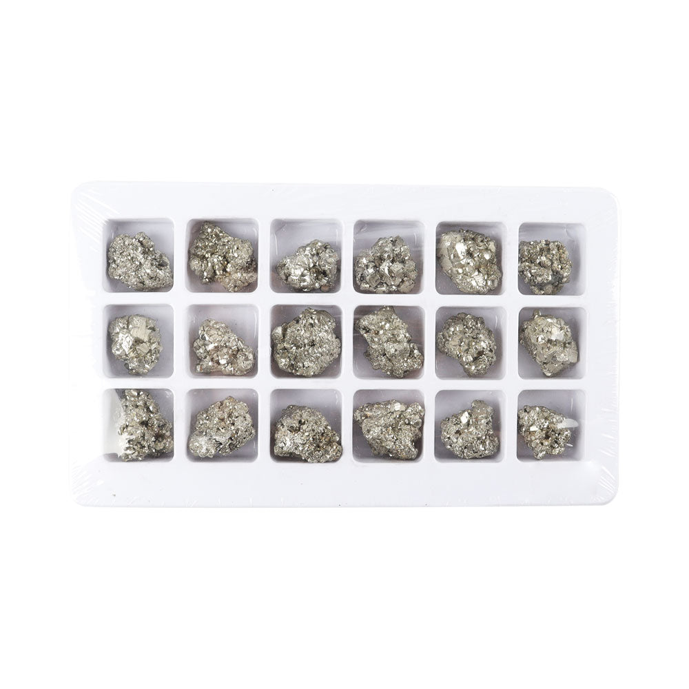 Iron Pyrite Raw Crystal Stones Kit Box