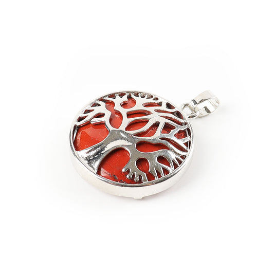 Red Jasper Tree of Life Pendant Jewelry