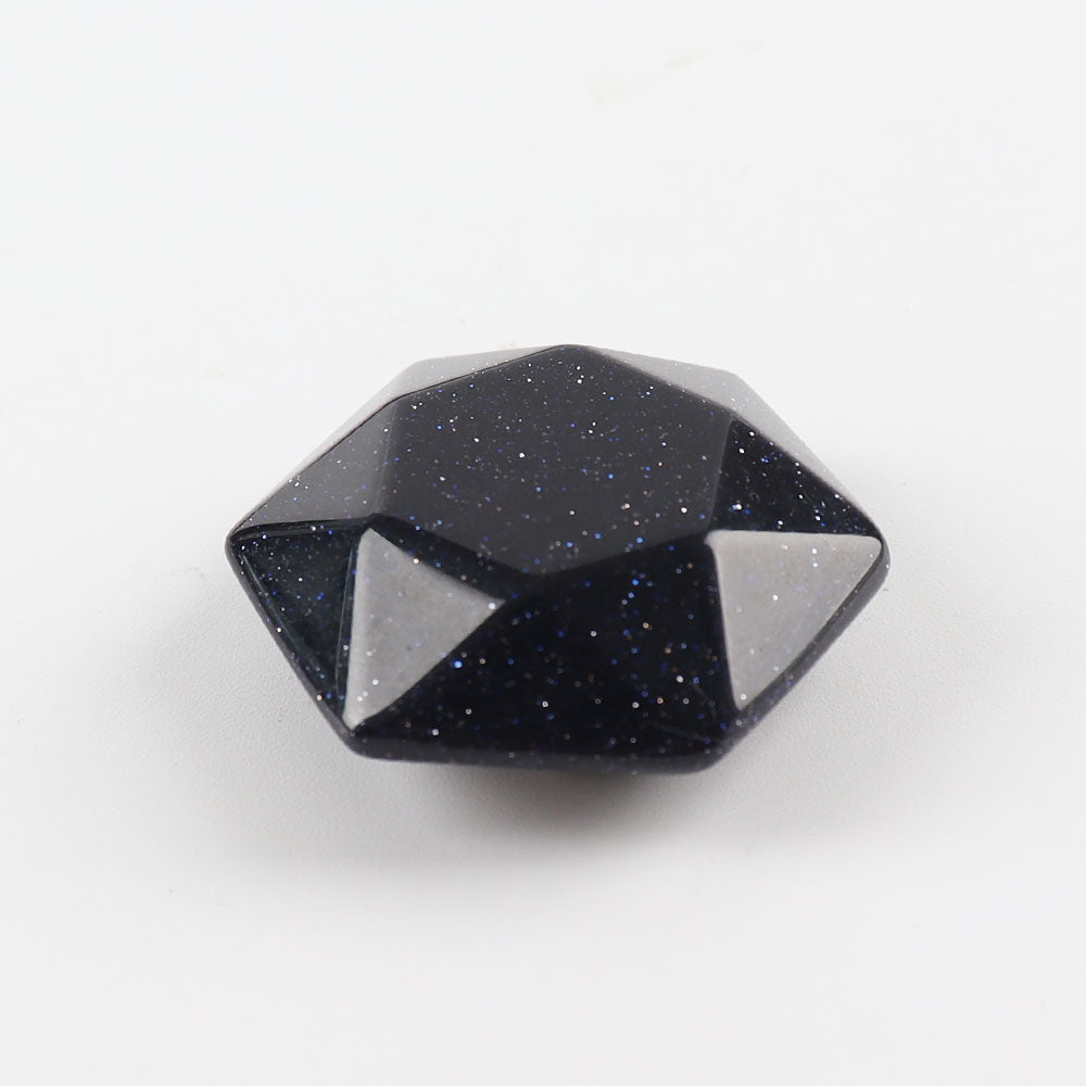 Blue Sand Stone Crystal Carving Star Shape Worry Stones