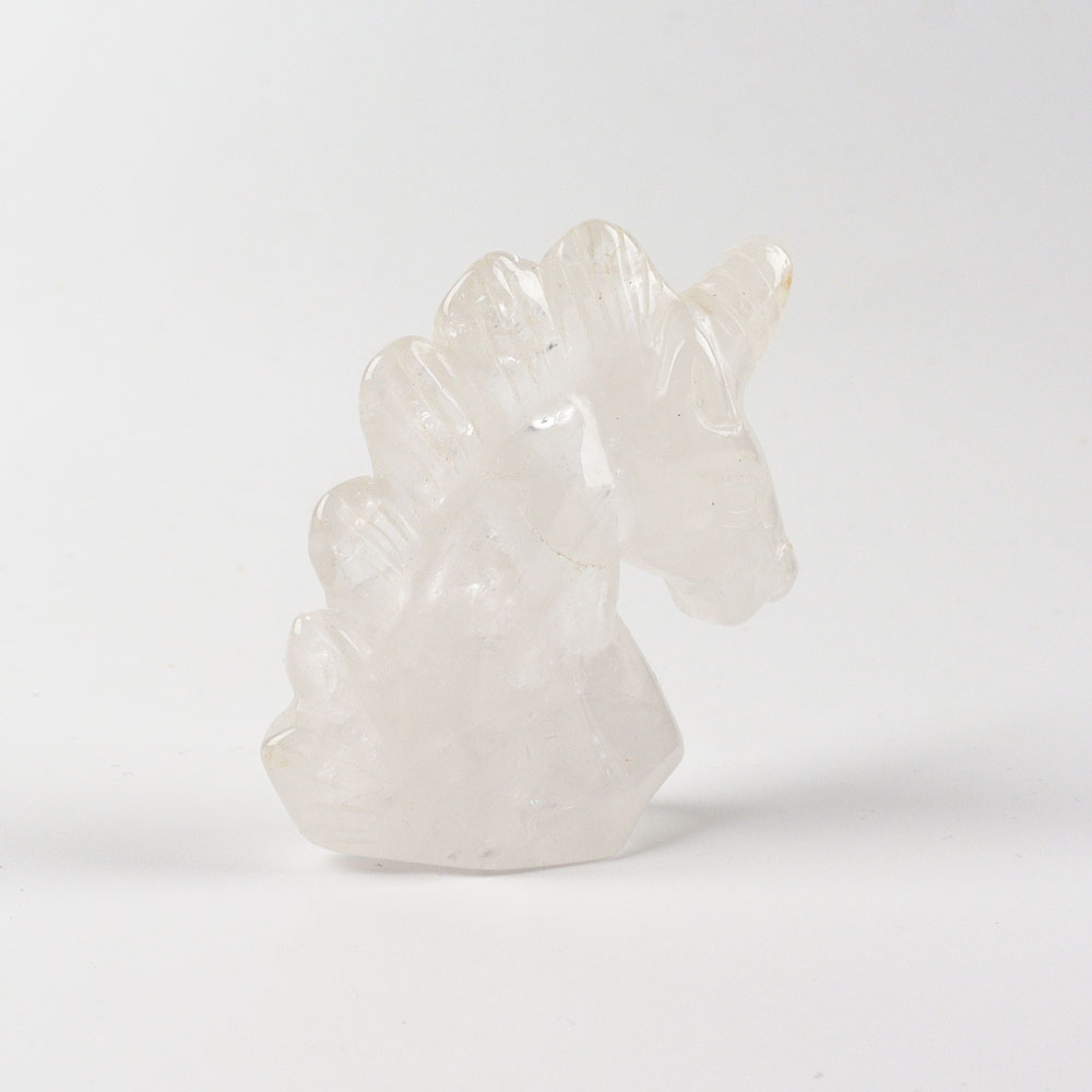 2" Clear Quartz Crystal Carving Unicorn