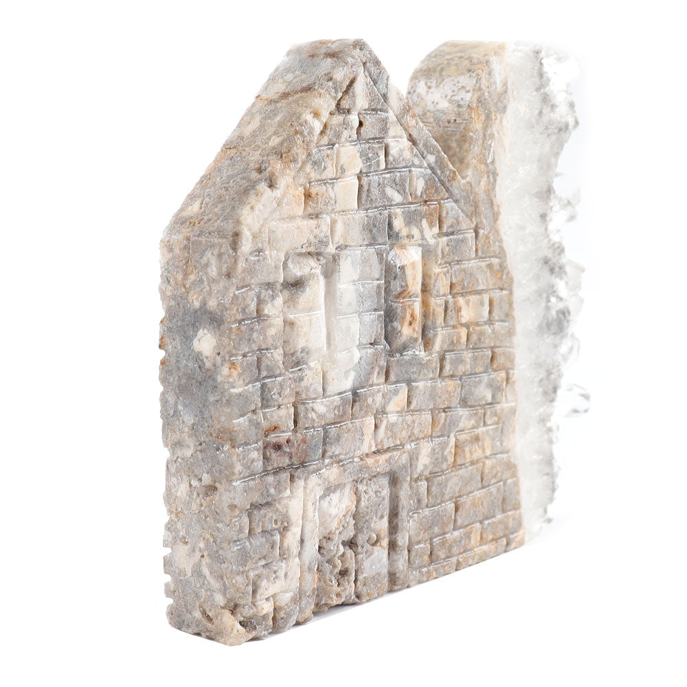 Crystal Cluster Carving House Stone Free Form