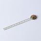 5" Steel Ruler with Crystal Decration