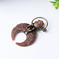 Agate Moon Shape Crystal Pendant for Jewelry DIY